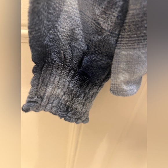 NWT new Anthropologie cloth & stone long sleeve Henley top blue plaid medium - Picture 12 of 16